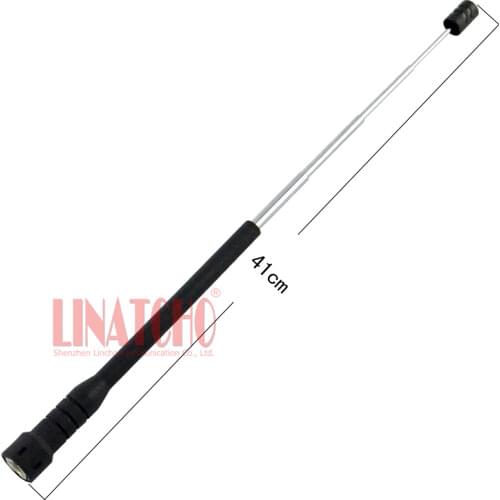 10 pcs telescopic rod UHF 400-470mhz walkie talkie antenna two-way radio antenna SMA male connector