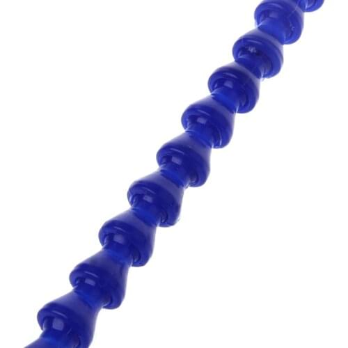 10 Pcs Round Nozzle 1/4PT Flexible Oil Coolant Pipe Hose Blue Orange P0RE