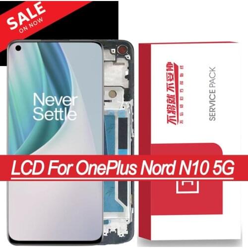 100% Original 6.49'' IPS LCD For OnePlus Nord N10 5G LCD Display Touch Screen Digitizer Assembly For OnePlus Nord N10 BE2029 Mod