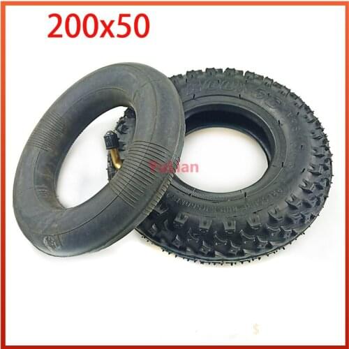 200X50 (8 Inch)Tire Fit for Electric Gas Scooter & Electric Scooter(inner Tube Included) Wheelchair Wheel