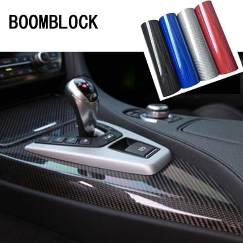 5D Carbon Fiber High Glossy Auto Stickers for Hyundai I30 Tucson Solaris Creta IX35 Citroen C5 C3 C4 Mitsubishi Lancer Outlande