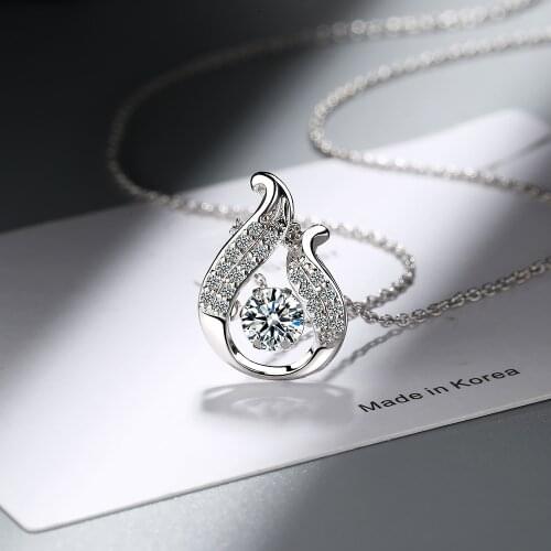 New Fashion Geometric Pendants Micro-set Zircon Crown Hexagon Pentagram Eye Cross Chain Shiny Necklace Pendants For Women