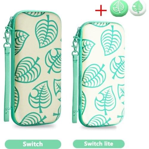 Nintend Switch Console Animal Crossing Portable Hand Storage Bag Carry Case Hard Cotton Cover Thumb Caps for Nintend Switch Lite