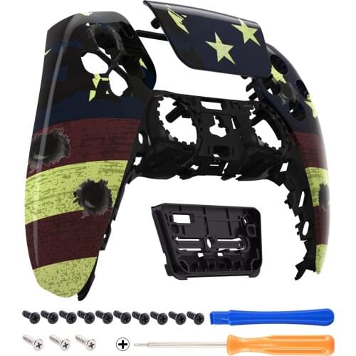 EXtremeRate DIY Replacement Touchpad Front Housing Shell and Touch Pad Cover Faceplate for PS5 Controller