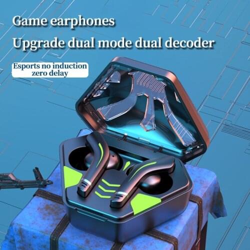 Game Dedicated Bluetooth Headset Bluetooth 5.1 TWS Earphones 9D Stereo Touch Wireless Headset Earplugs HIFI Sound Quality