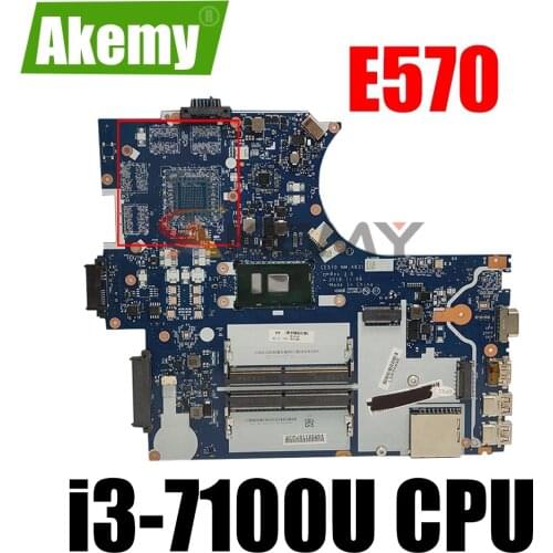 NM-A831 Motherboard For Lenovo Thinkpad E570 E570C CE570 NM-A831 Laotop Mainboard with i3-7100U CPU