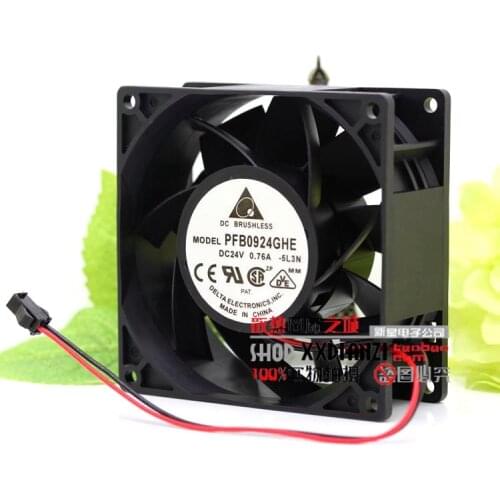 NEW DELTA PFB0924GHE 24V 0.76A 9238 9CM frequency cooling fan