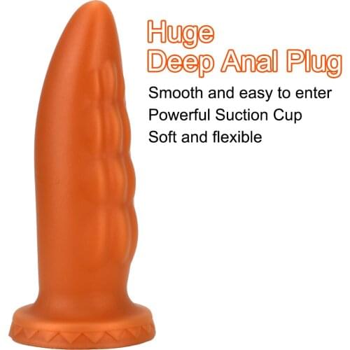 Huge Smooth Butt Plug Silicone Prostate Massager Sex Toys For Women Men Anus Dilator Extra Big Anal Plug Anus Expansion