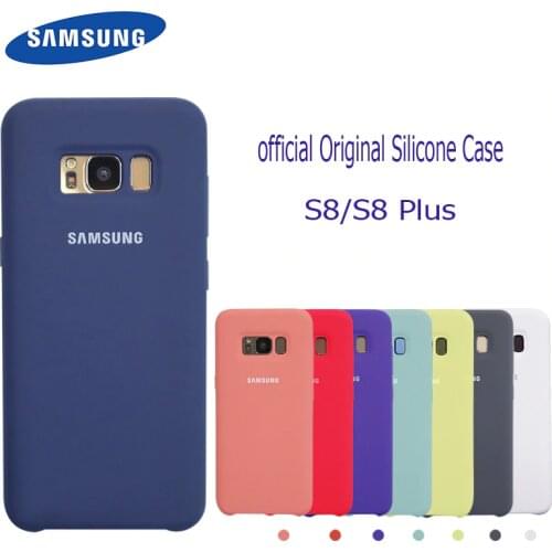 Original Samsung Galaxy S8 Plus/S8+/Note 10 Plus Silicone Case Phone Protection Cover For Note10+ Touch Soft Silky Shell & Logo