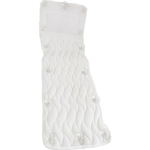 Full Body Bath Pillow For Tub,Bathtub Pillow Mat With Suction Cups, For Head, Neck Support,Air Mesh Bath Pillow