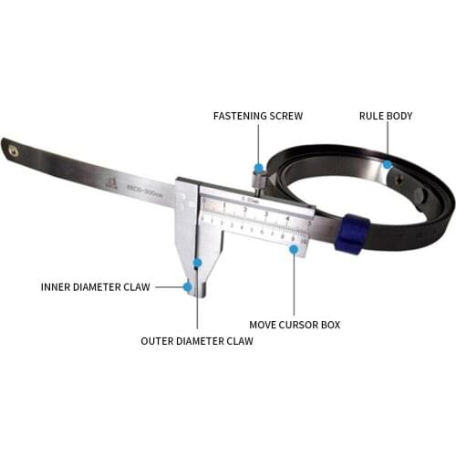 MKCO Supply Soft Vernier Caliper Flexible Line Reading For Machining 0-1000 0-3000 0-5000