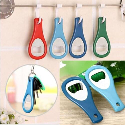 Simple Hot Sale Gift Zinc Alloy Beer Bottle Opener Bottle Opener Keychain Key Chain