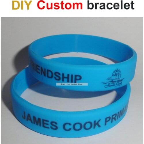 Custom Person Design Print Silicone Wristbands Logo Text Print Cheap rubber cuff wrist bands bangle For Promotion Gift