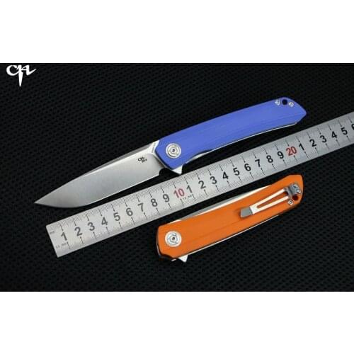CH3002-G10 High Quality Flipper folding knife D2 blade G10 handle Outdoor camping hunting pocke fruit knives EDC tools Survival