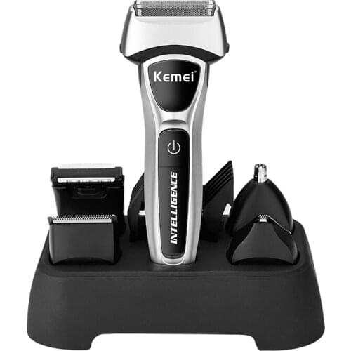 Cross border Kemei km-671 intelligent five level variable speed motor large capacity lithium battery five in one Kemei razor