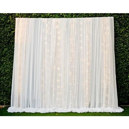 VinylBDS Digital Printing Lawn wedding photo studio props baby White curtain backdrops for photography Wedding scene layout