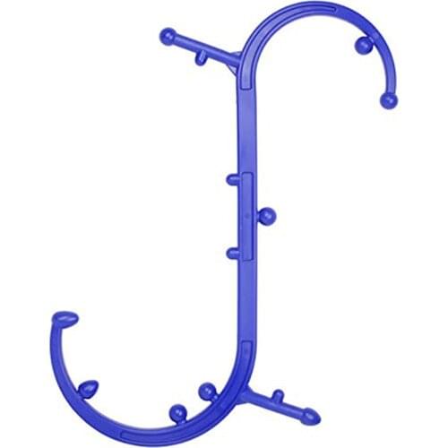 Body Back Buddy Original Trigger Point Back Massager Full Body Muscle Pain Relief Handheld Self Massage Stick Hook Massage Cane