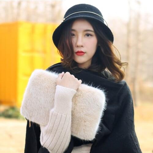 Winter faux fox fur clutch square envelop chain crossover leopard faux fur bag fashion fur cosmetic bags