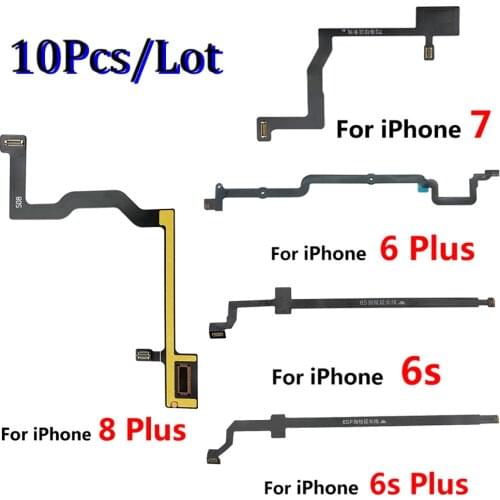 10Pcs,New Home Touch ID Return Fingerprint Button Motherboard Connection Connector Flex Cable For Iphone 6 6S 7 8 Plus