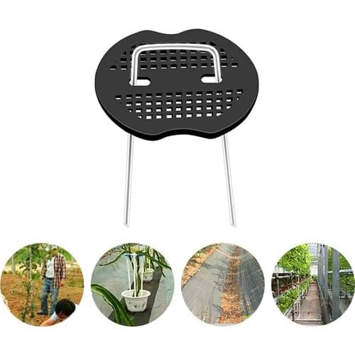 100 Packs U-shaped Ground Nail Garden Pile Nails Durable Landscape Weeding Cloth Easy To Use Greenhouse Weed-proof Carpet