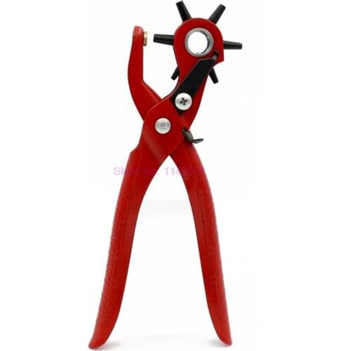 20pcs Sewing Leather Belt Hole Puncher Pliers Hook Clamp 2/2.5/3/3.5/4/4.5MM Punch Size For Punching Hole Forceps Punch