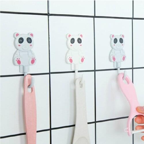 5PCS Strong Adhesive Hook Wall Door Sticky Hanger Holder ABS rotatable Sticky Hook Kitchen Bathroom Hooks Home Products Hot New