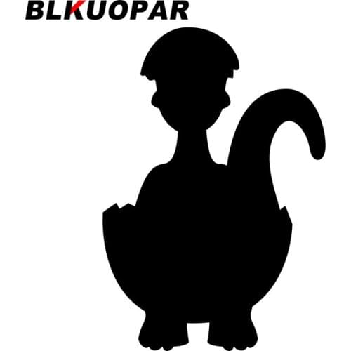 BLKUOPAR for Little Dinosaur Car Stickers Sunscreen Personality Decals Accessories Refrigerator Waterproof Vinyl Material Decor