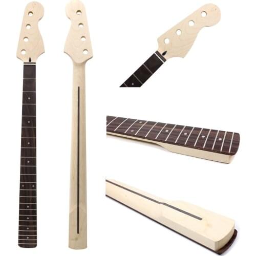 B11 Electric bass Guitar Neck right Hand Maple Wood Rosewood Fretboard 22 Fret 34 Inch Inlaid DIY