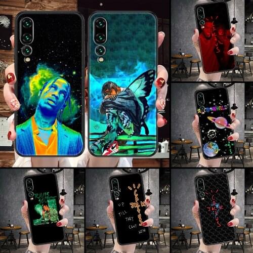 Travis Scott astroworld Phone Case For Huawei P Mate P10 P20 P30 P40 10 20 Smart Z Pro Lite black trend prime 3D back pretty