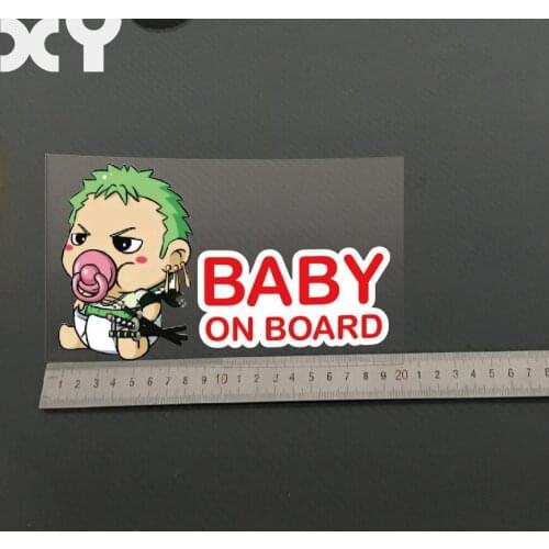 Baby on Board Funny Cute Car Window Cartoon Stickers Decals 7.3" * 4.3" Automobiles Decals Drop Shipping