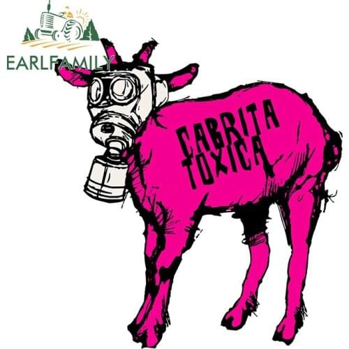 EARLFAMILY 13cm x 11.8cm for CABRITA TOXIC Motorcycle Decal Car Bumper Window Stickers DIY Anime Fashion Vehicle Decoration