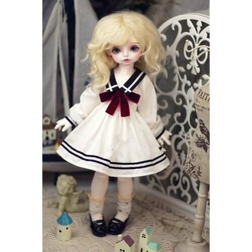 Estartek 1/3 1/4 Full Hand Made Customized Sexy Sailor Suit Anime Cosplay Set for BJD SD MSD YOSD Doll Action Figure DIY