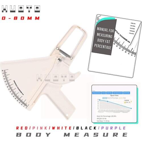 Hot sale! Free shipping! Body fat Caliper (skin fold caliper)+ BMI calculator (BMI body measure tape)
