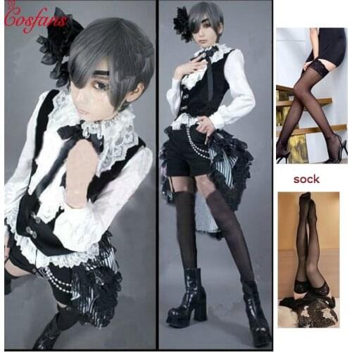 Black Butler Kuroshitsuji Ciel Phantomhive Circus Uniform Outfit Cusomize Cosplay Costumes Halloween cosplay costumes and wigs