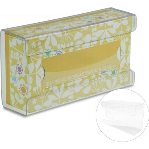 Kitchen Transparent Acrylic Wall Mounted Disposable Gloves Storage Box Organizer