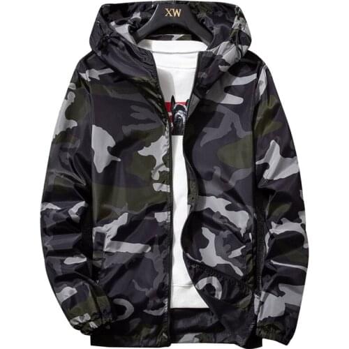 Army Tactical Military Jackets Men Clothing 2021 Camouflage Lightweight Jackets Men Hooded Slim Fit Long Sleeve Zipper Coat