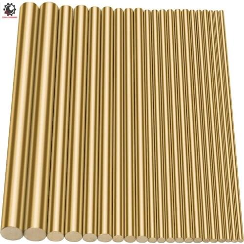 Brass Round Rods Bar Assorted Metals Diameter 3-8mm for DIY Craft Raw Materials Model Plane,Ship,Cars Miniature Axle