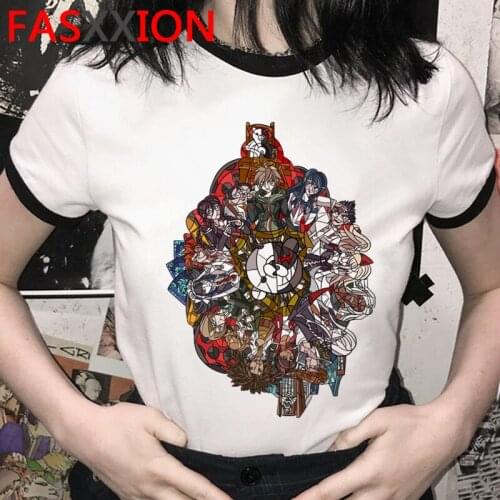 Danganronpa Ouma Kokichi tshirt clothes men vintage aesthetic couple white t shirt ulzzang clothes plus size