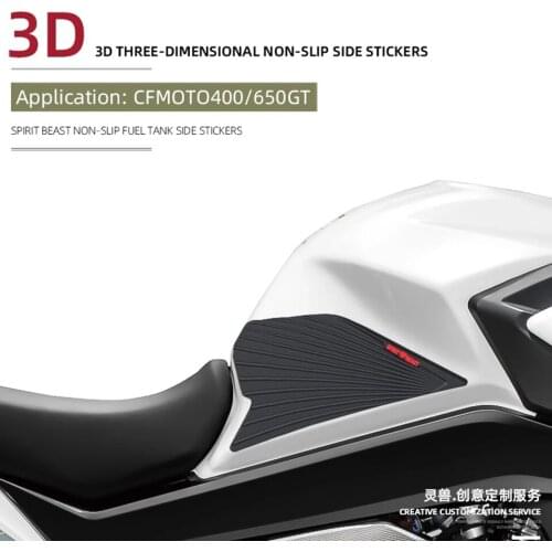 Spirit Beast Motorcycle Fuel tank stickers Non-slip Side Sticker Accessories side Fuel tank Protector pad For CFMOTO 400GT/650GT