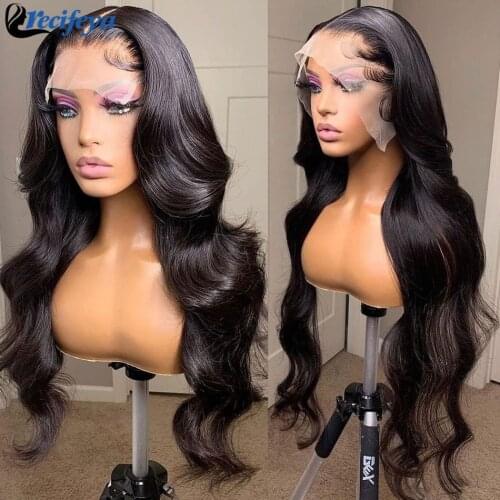 13x4 Lace Frontal Human Hair Wigs for Black Women Brazilian 30 Inch Body Wave Lace Front Wig Pre-plucked HD Body Wave Lace Wigs