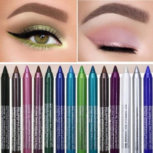 14 Colors Matte Eyeliner Liquid Waterproof Easy To Wear Make Up Matte Eye Liner Blue Red Green Brown Eyeliner Color Liner