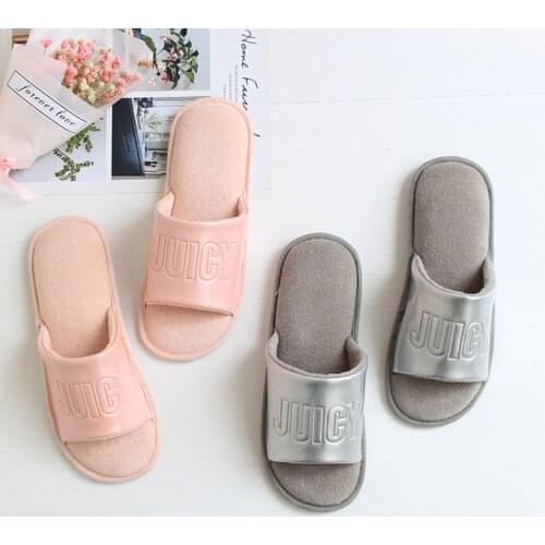 Simple Juice Pink and Gray Bright Face Fish Mouth Anti Slip Waterproof Indoor Womens Slippers
