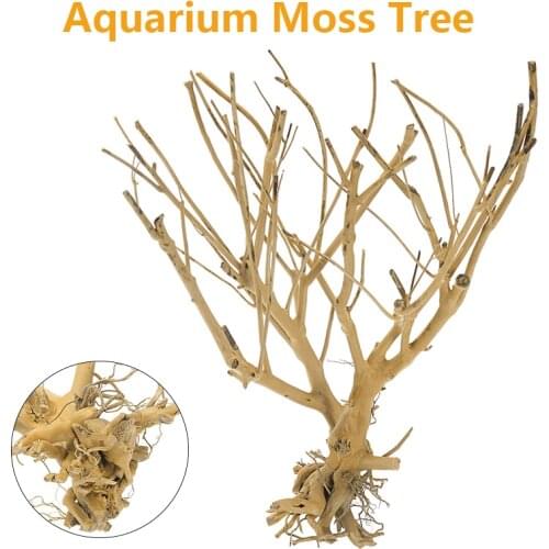 DIY Driftwood Aquarium Wood Aquarium Moss Tree Moss Tree for Fish Tank Ornament Landscape Bonsai Decor