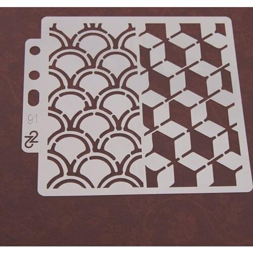 Lattice Layering Stencils graffiti hand copied board hollowed out photo album graphic spray painting tool