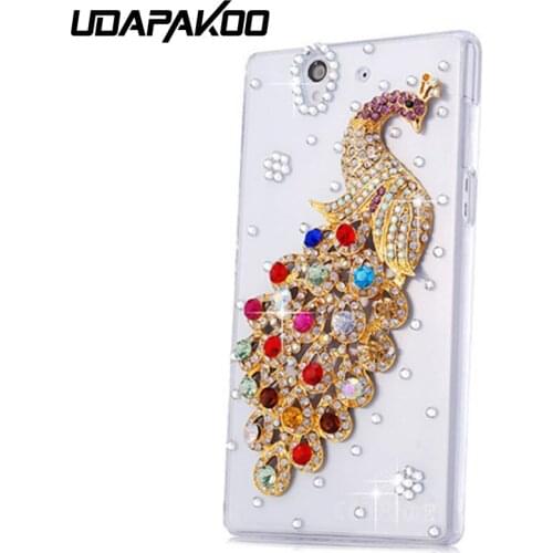 Udapakoo DIY Luxury Bling Crystal Rhinestone cover Case for Sony Xperia 1 II 10 L4 L3 Z5 XA XA1 XA2 Plus XZ XZ1 compact XZ3 Case
