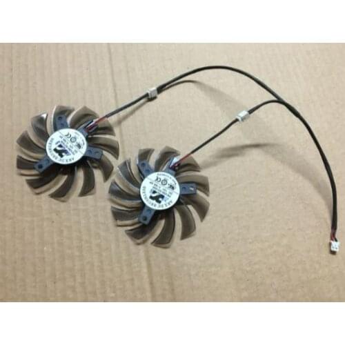 XFX R7 2 line graphics card fan 8010 FS1280-S2153A diameter 75MM equilateral triangular mounting hole, distance 4.0CM