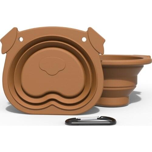 High Quality Portable Foldable Travel Drinking Bowl Food Grade Silicone Safe Food Pet Dog Feeding Supplies