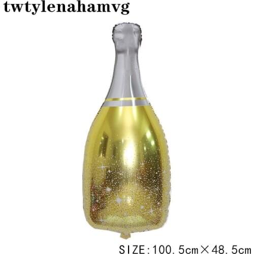 Golden Champagne Bar Decoration Self-Sealing Inflatable Foil Balloon 30th Birthday Party Wedding New Year Fathers Day Gift