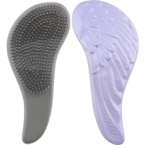 1pc Angel Wing Detangling Hair Brush Handle Magic Anti-static Tangle Comb Shower Massage Comb Smooth Salon Hairdressing