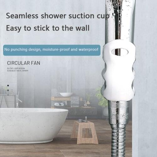 1 Pcs Punch-free Shower Bracket Shower Head Suction Cup Bathroom Shower Head Holder Rack Shelf Wall Mount Suction Cup Brackets